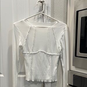 Elegant White Long Sleeve Top